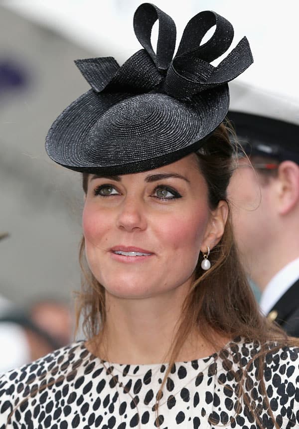 Catherine, Duchess of Cambridge attends a Princess Cruises ship naming ceremony at Ocean Terminal