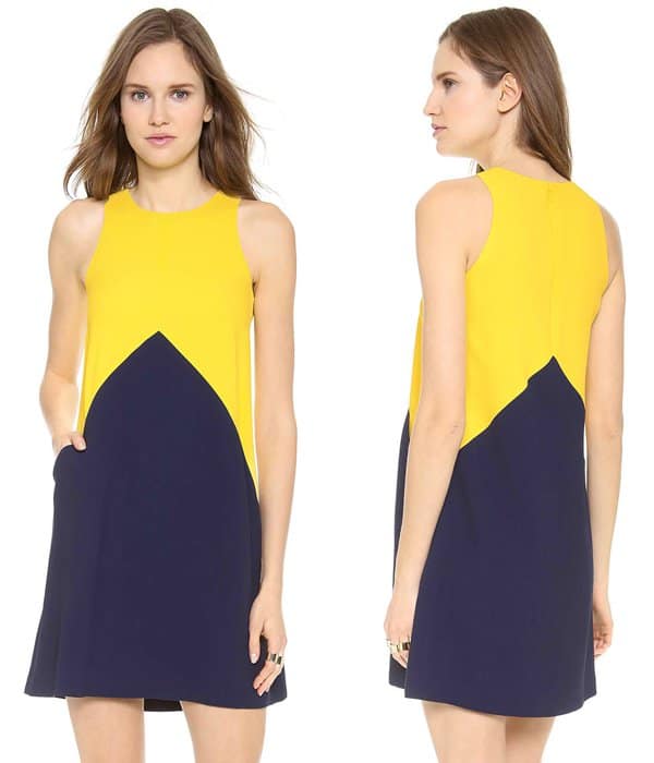 Lisa Perry Crepe Pieces Dress