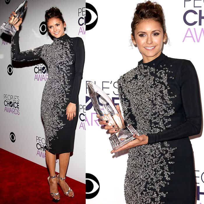Ian Somerhalder and Nina Dobrev were no longer dating but won the “Best Chemistry” award at the People’s Choice Awards