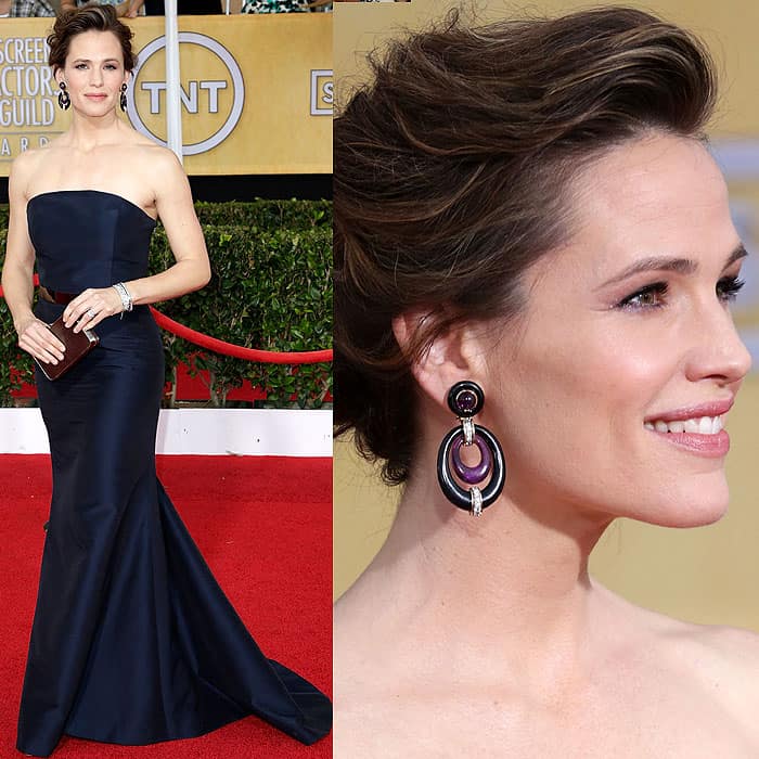 Jennifer Garner in Max Mara at the 20th Annual Screen Actors Guild Awards held at the Shrine Auditorium in Los Angeles, California, on January 18, 2014
