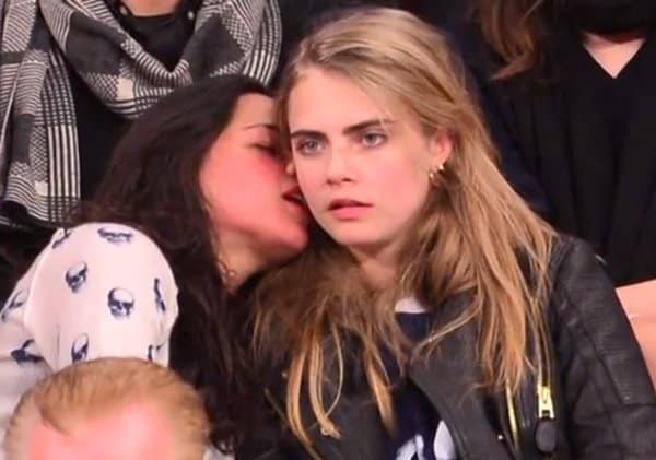 Cara Delevingne and Michelle Rodriguez made quite the spectacle while watching the New York Knicks' basketball game