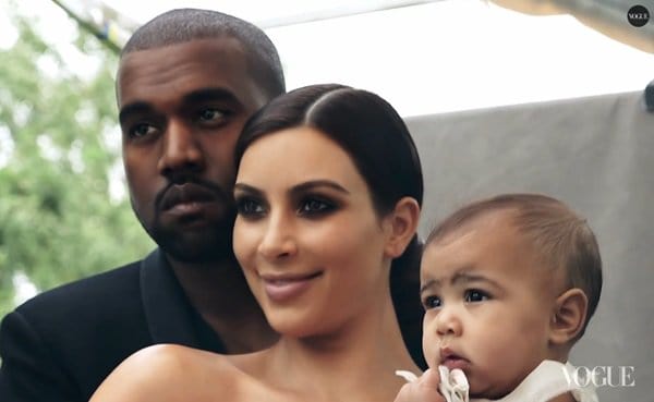 Kim Kardashian Kanye West Baby North