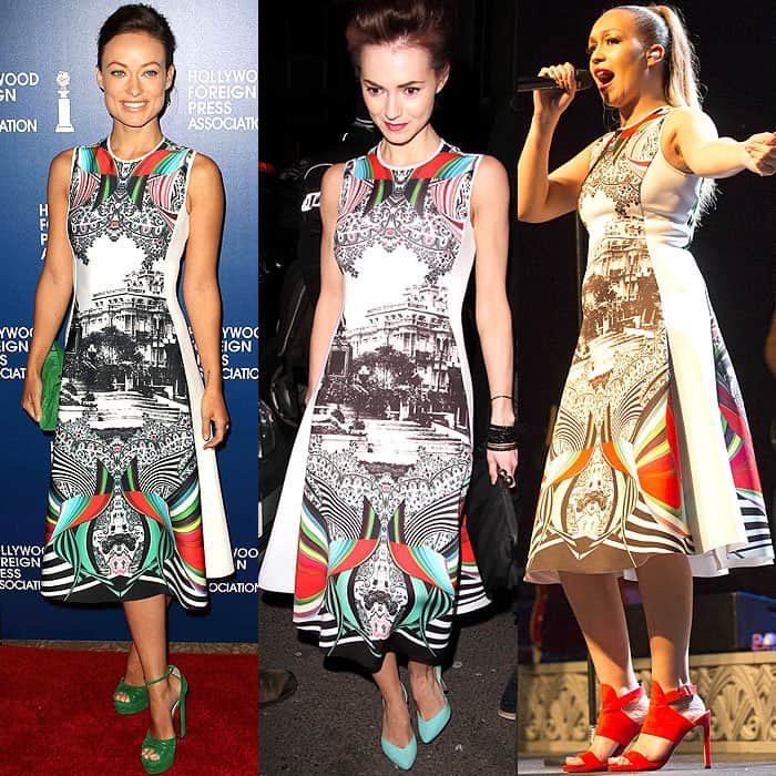 Celebrities in Clover Canyon Swirl Scarf dress