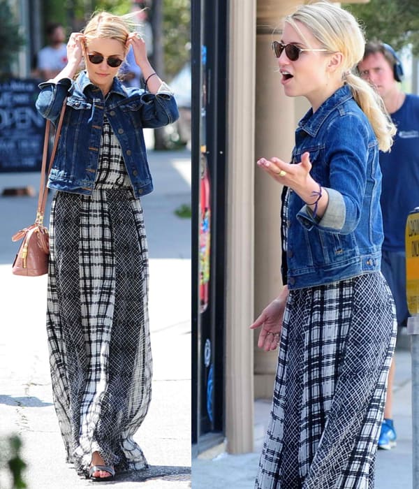 Dianna Agron meeting with friends for lunch in Los Angeles