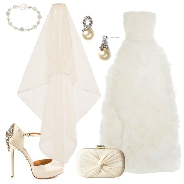 White Wedding Dress Look