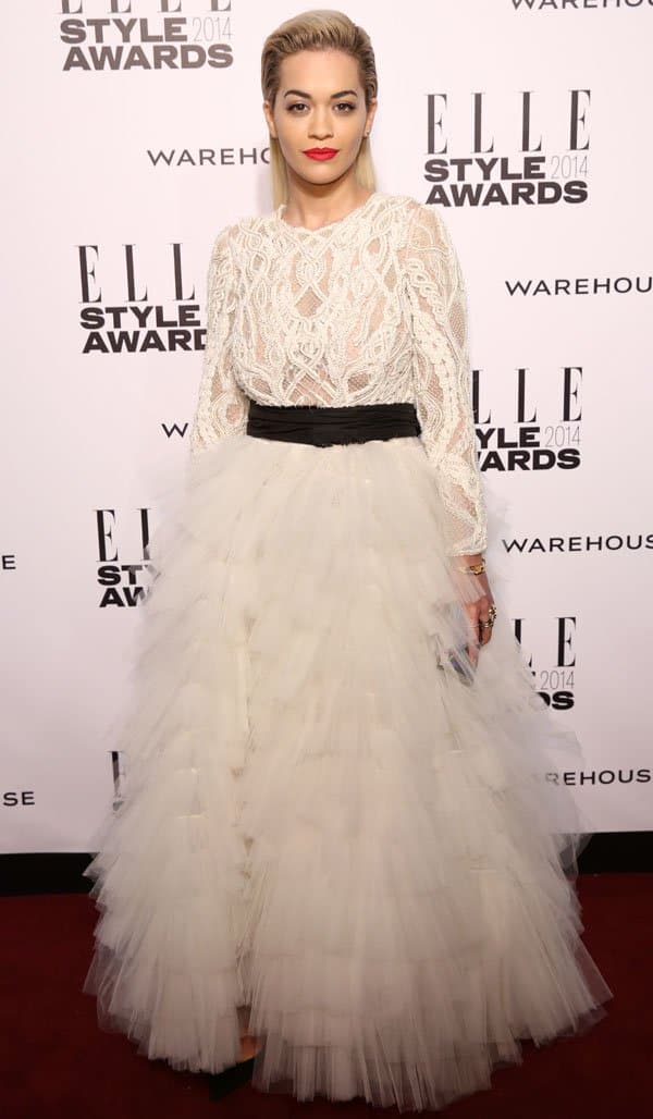 Rita Ora at the Elle Style Awards 2014 in London, England, on February 18, 2014