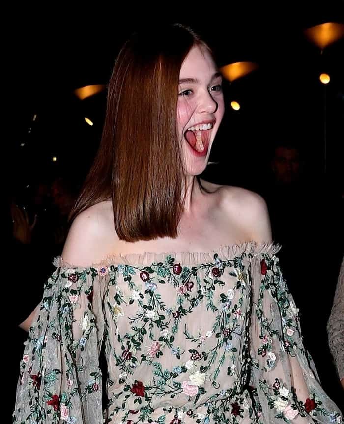 Elle Fanning at the Los Angeles premiere of 'Low Down' at the ArcLight Hollywood in Hollywood on October 23, 2014