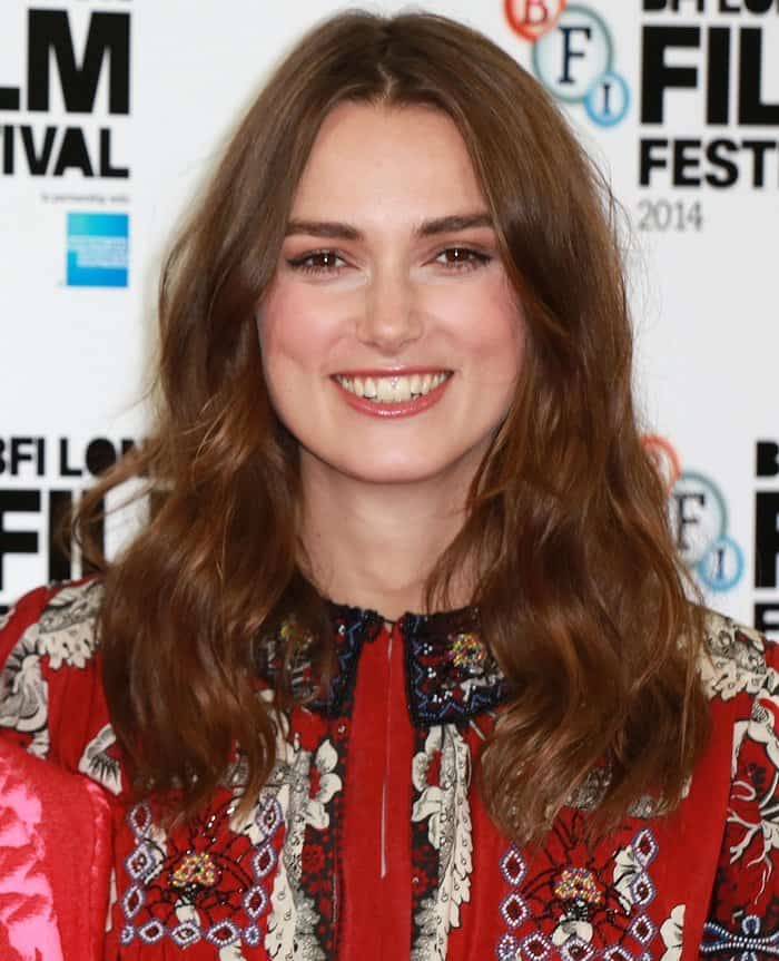 Keira Knightley at 'The Imitation Game' photo call in London, England, on October 8, 2014