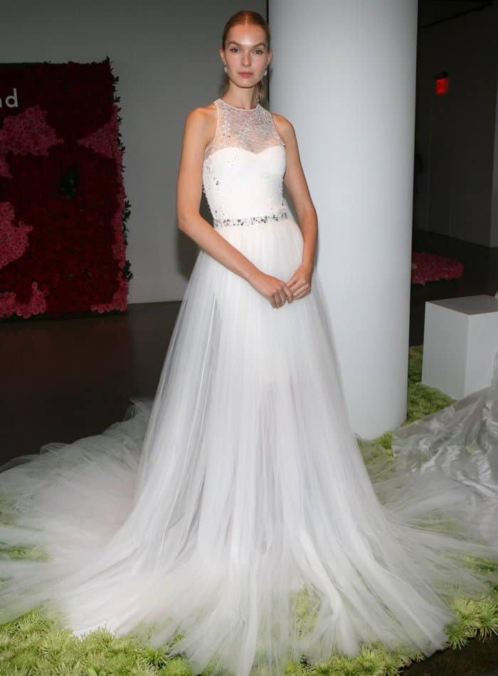 Pamella Roland presented her inaugural bridal collection in New York