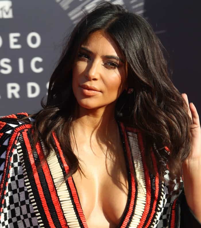 Kim Kardashian at the 2014 MTV Video Music Awards at The Forum in Inglewood, California, on August 24, 2014