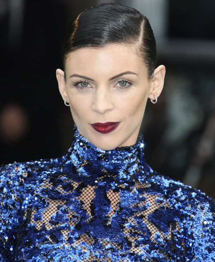 Liberty Ross wearing a vibrant blue dress at the world premiere of 'Snow White and the Huntsmen' held in London, England, on May 14, 2012