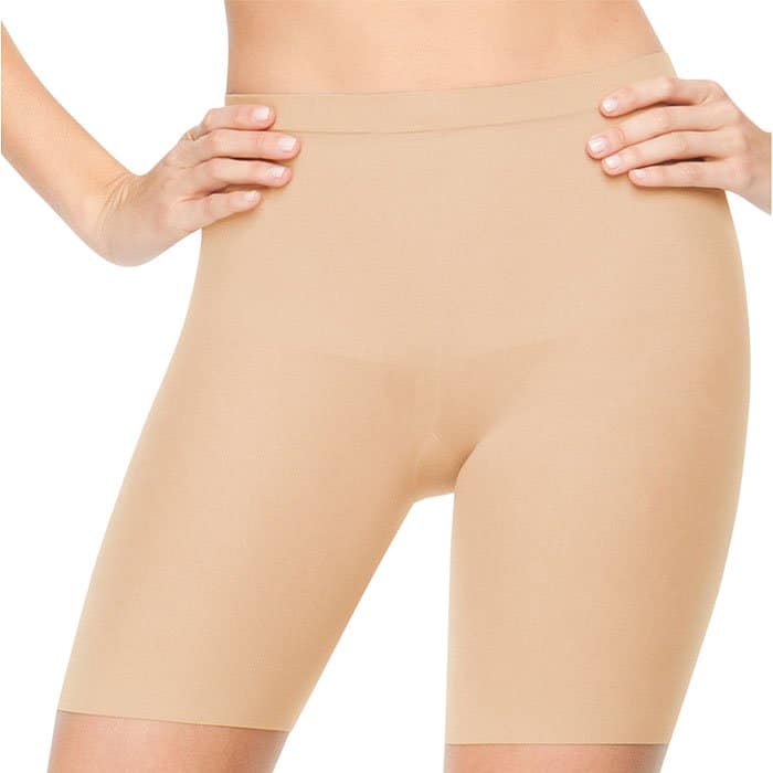 Spanx Power Panties are a specific type of shapewear designed as high-waisted, lightweight, and comfortable undergarments that provide targeted shaping and support to the midsection, waist, hips, and buttocks