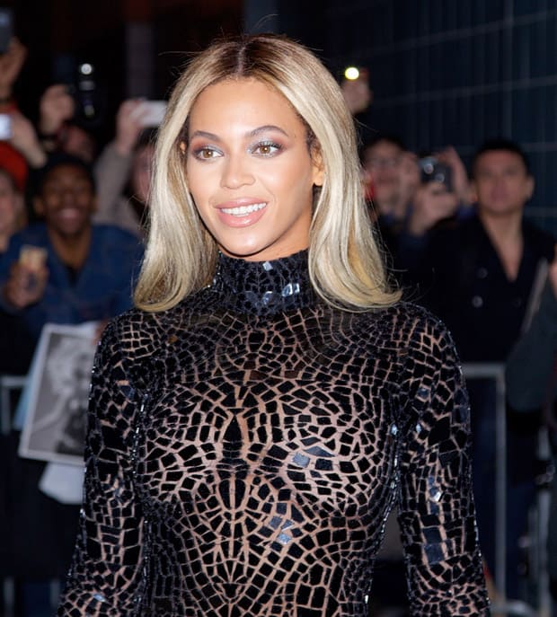 Beyonce celebrating the release of her self-titled visual album at School of Visual Arts Theatre in New York City on December 21, 2013