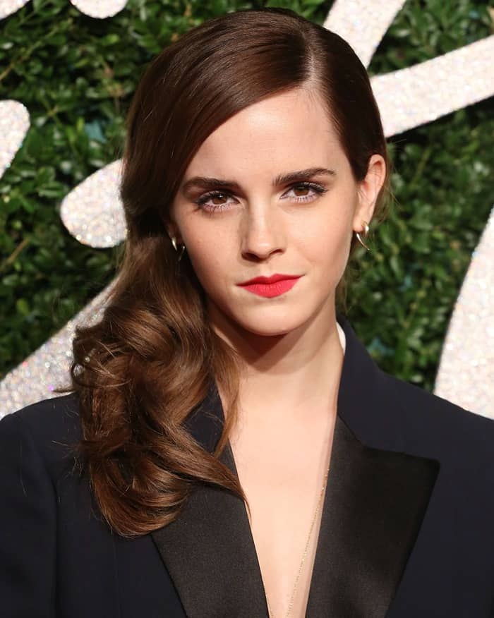 Emma Watson was a standout at the 2014 British Fashion Awards held at London Coliseum in London, England, on December 1, 2014, winning the British Style Icon Award