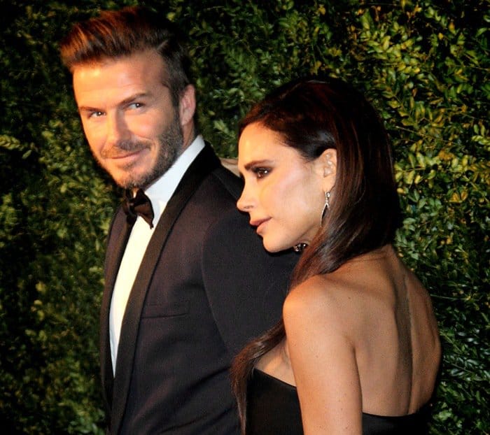 David and Victoria Beckham at the 60th London Evening Standard Theatre Awards