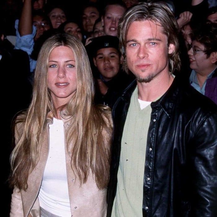 Jennifer Aniston and her boyfriend Brad Pitt