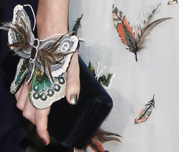 Keira Knightley's Chanel butterfly print gown was based on a look from the Pre-Fall 2015 collection