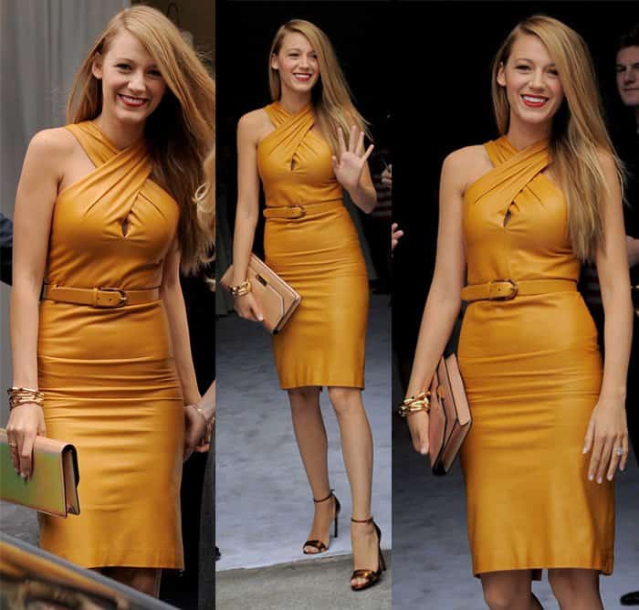 Blake Lively at Milan Fashion Week SS14 – Gucci in Italy on September 18, 2013