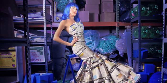 Garbage Gone Glam dresses start at $2,000 for clients and $500 for non-branded dresses