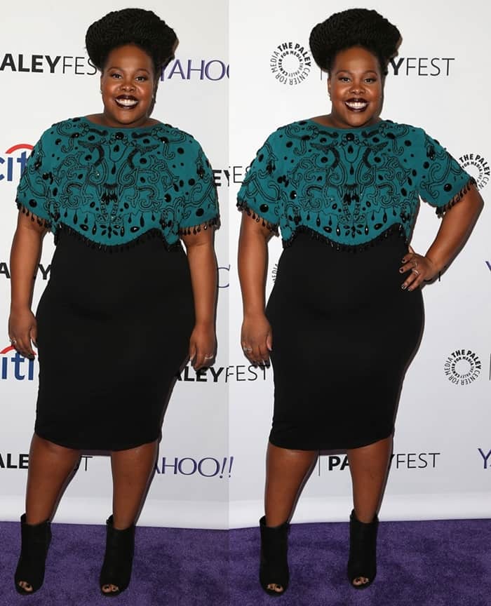 Amber Riley stated in an interview that being a black woman and a plus-size woman can be challenging, as it requires demanding respect from others