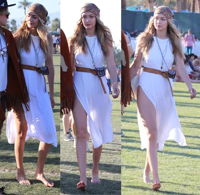 Gigi Hadid at Coachella 2015 – Week 1 – Day 3 – Celebrity Sightings and Performances in California on April 12, 2015
