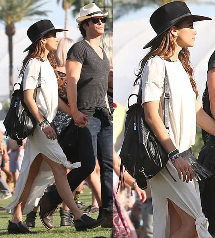 Nikki Reed at Coachella 2015 – Week 1 – Day 2 – Celebrity Sightings and Performances in California on April 11, 2015