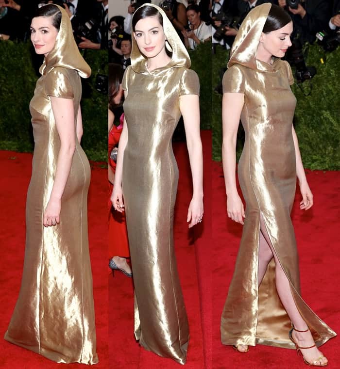 Anne Hathaway channeling a character from a fairy tale at the 2015 Met Gala