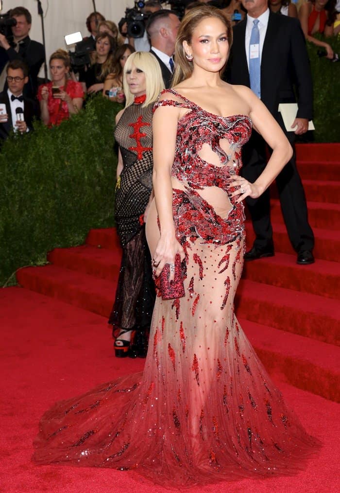 Jennifer Lopez hit the red carpet at the 2015 Met Gala held at the Metropolitan Museum of Art in New York City on May 4, 2015