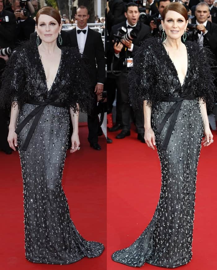 Julianne Moore at the opening ceremony and premiere of ‘La Tete Haute’ (‘Standing Tall’) during the 2015 Cannes Film Festival
