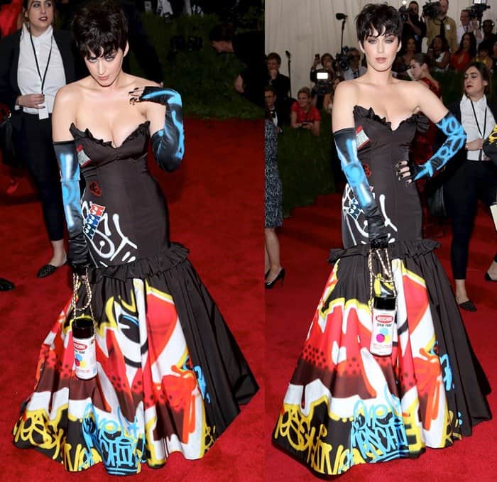 Katy Perry's cleavage-heavy dress stole the show at the 2015 Met Gala