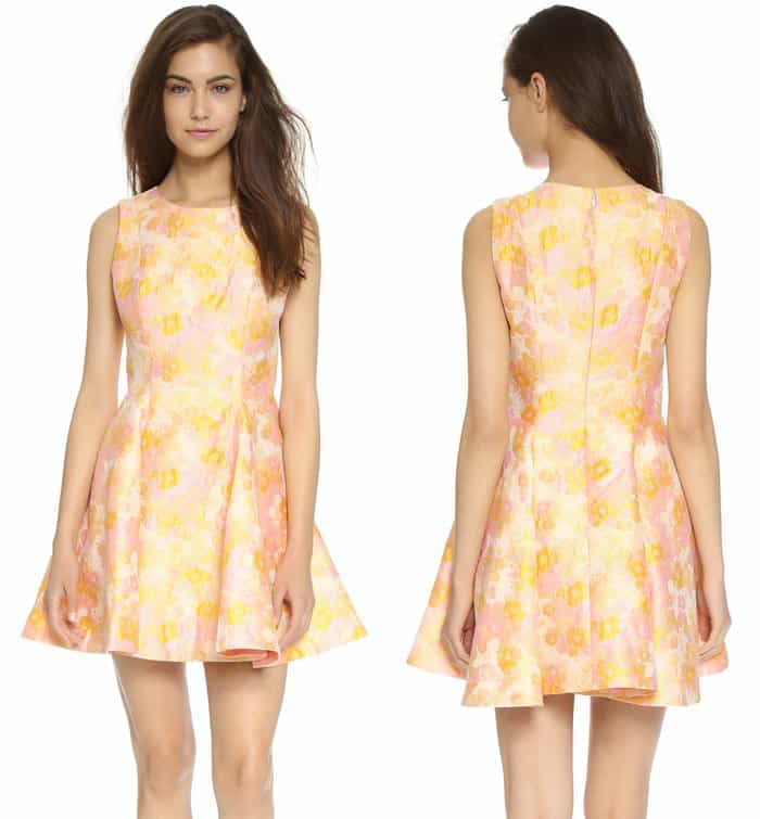 Cynthia Rowley Cherry Blossom Fit & Flare Dress