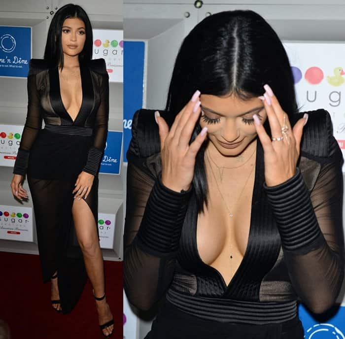 Kylie Jenner at the Sugar Factory Grand Opening in South Beach in Miami Beach, Florida, on June 20, 2015