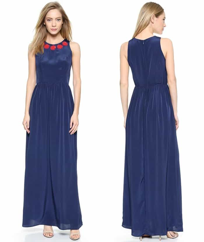 Shoshanna "Alexia" Gown in Navy