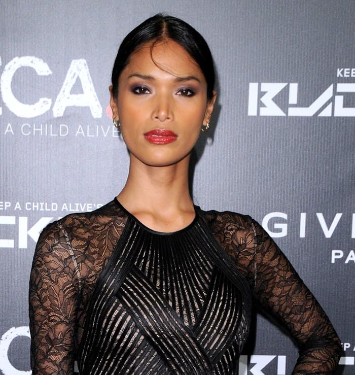 Geena Rocero at A Child Alive's 11th Annual Black Ball in Manhattan on October 31, 2014