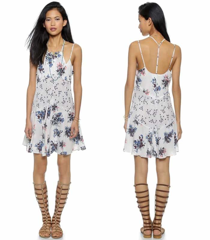 Free People "Voile Crescent" Slip Dress