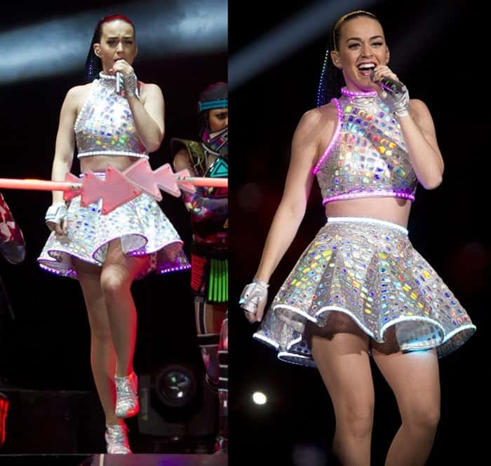 Katy Perry in a costume designed and created by Marina Toybina