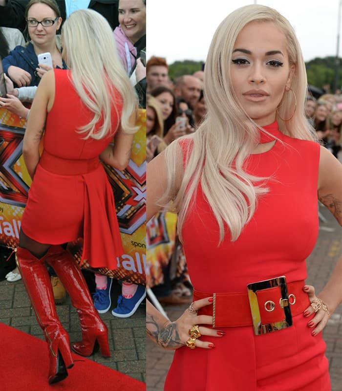 Rita Ora looked stunning at the first auditions for The X Factor 2015 series at Event City in Manchester