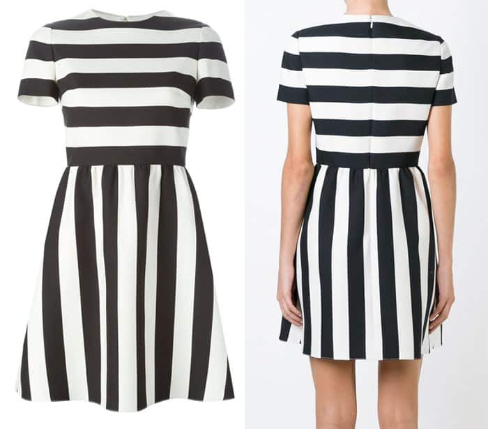 Valentino Striped Mini Dress