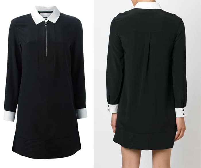 Victoria Victoria Beckham Contrasting Collar Shirt Dress