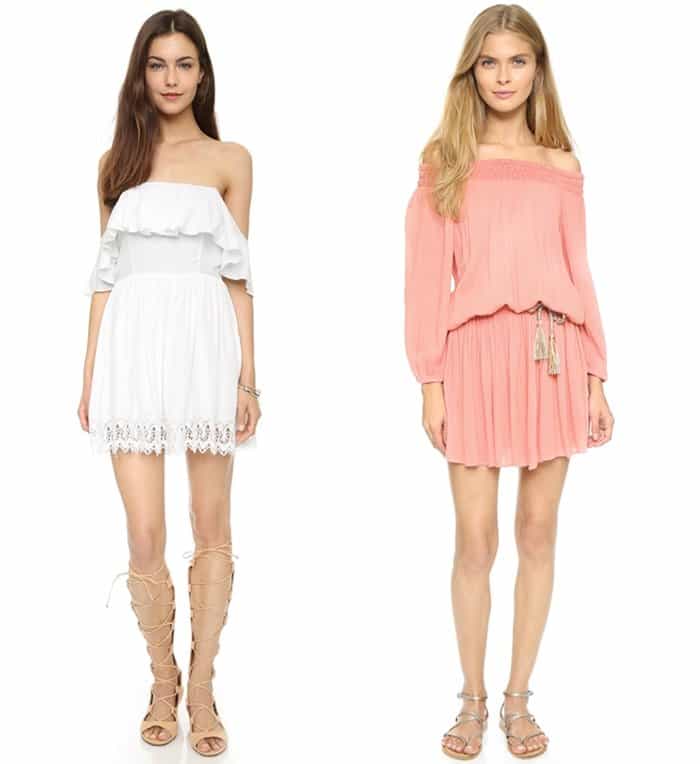 Lovers + Friends "Dream Vacay" Dress in Ivory and Pia Pauro Off Shore Tunic