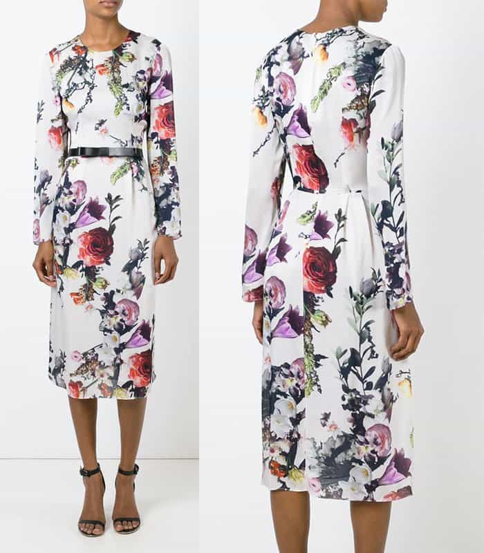 Adam Lippes Floral Print Dress