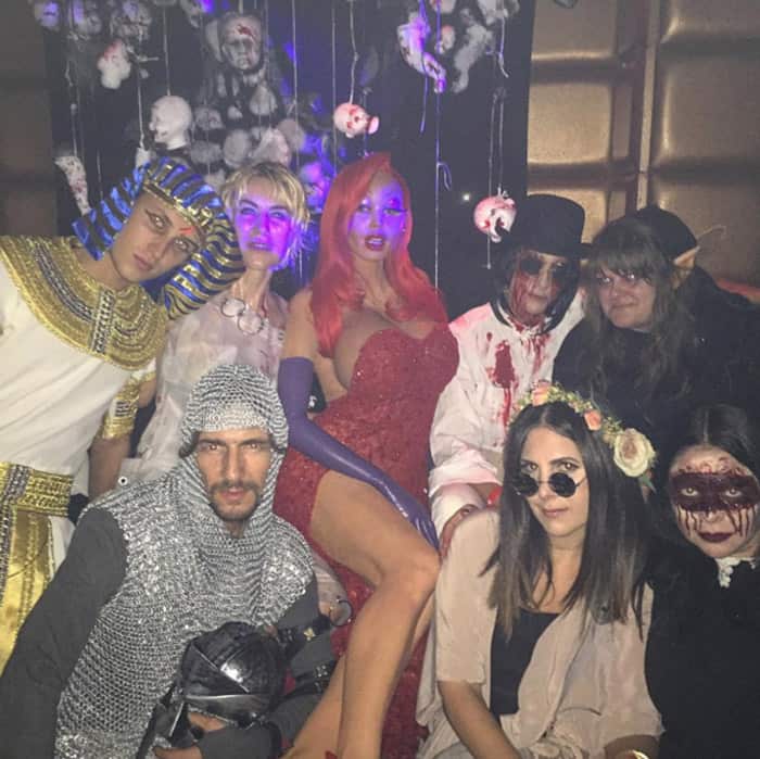 Heidi Klum's star-studded Halloween party at Lavo in New York City, sponsored by GSN’s Hellevator and SVEDKA Vodka