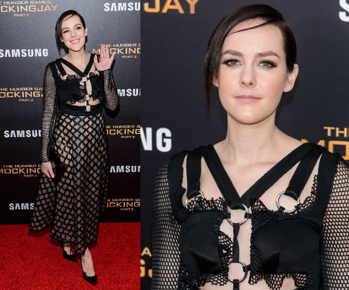 Jena Malone attends the 'The Hunger Games: Mockingjay- Part 2' New York premiere