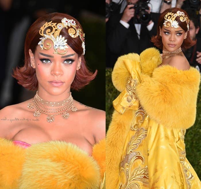 Upon wearing the dress, Rihanna told the designer that it felt like a dress meant for the queen of China