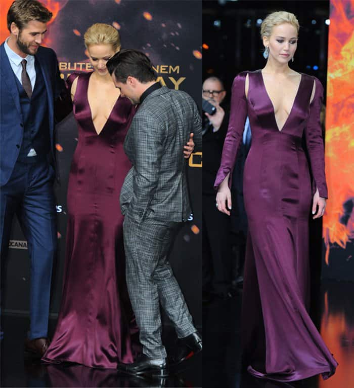 Jennifer Lawrence at the world premiere of the film ‘The Hunger Games: Mockingjay – Part 2’ at Cinestar in Germany on November 4, 2015