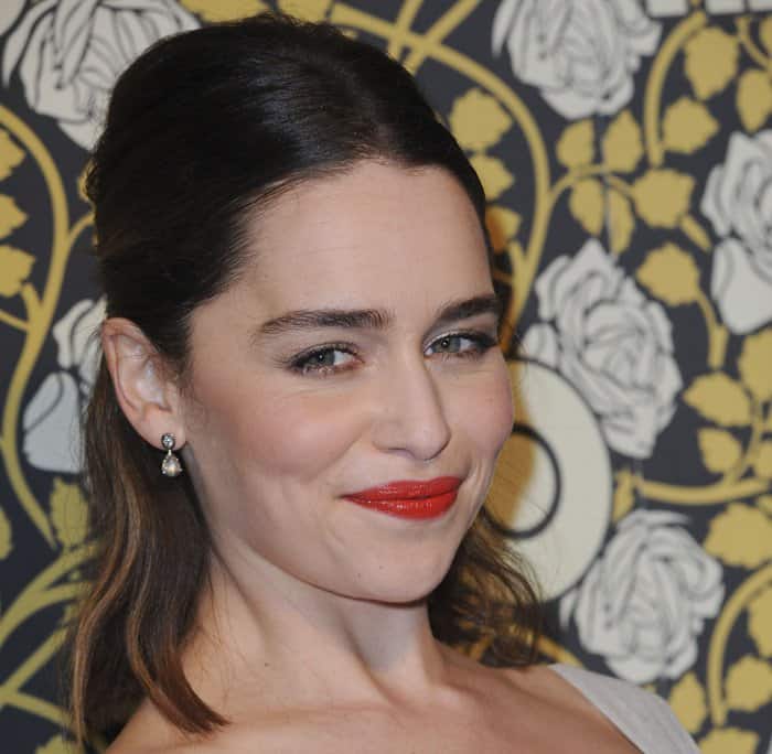 Emilia Clarke looked stunning at HBO's post-2016 Golden Globe Awards party
