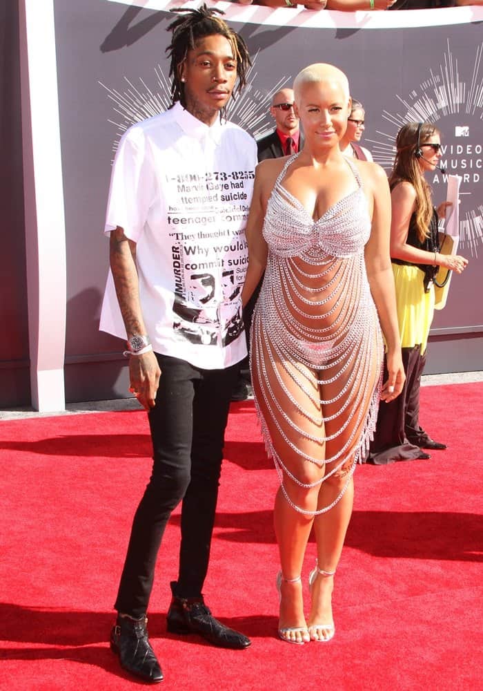 Wiz Khalifa with Amber Rose at the 2014 MTV Video Music Awards