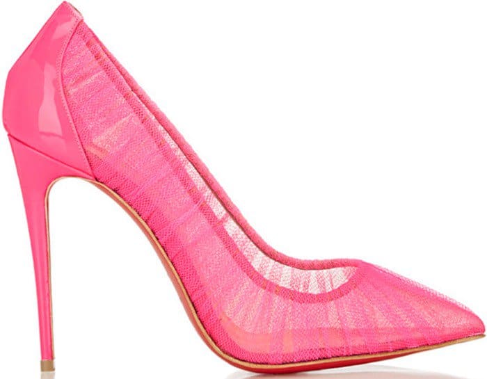 Christian Louboutin Follie Draperia Pumps in Pink