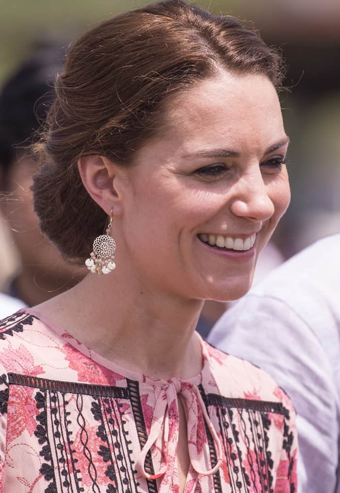 Kate Middleton's budget-friendly £8 earrings from Accessorize added a touch of sparkle to her ensemble