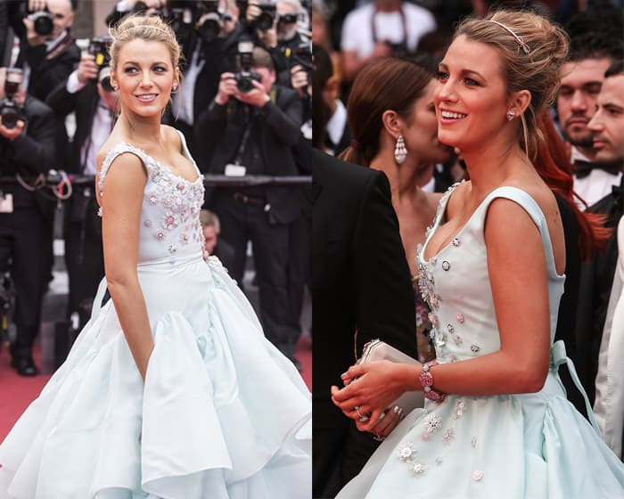 Blake Lively looked like a real-life Cinderella at the red carpet screening of “Slack Bay” during the 69th Cannes Film Festival in France on May 13, 2016